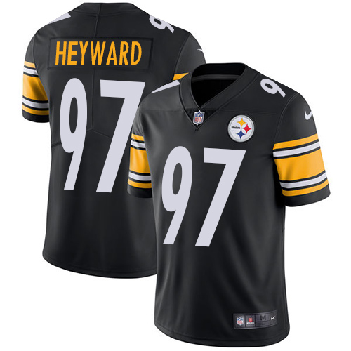 2019 Men Pittsburgh Steelers #97 Heyward Black Nike Vapor Untouchable Limited NFL Jersey->women nfl jersey->Women Jersey